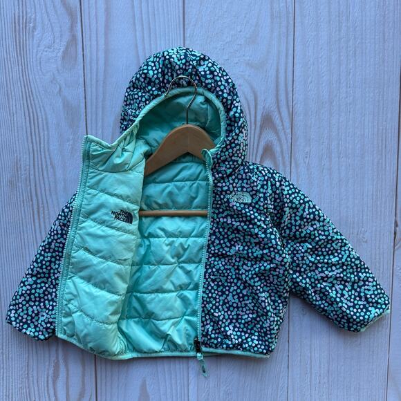 The North Face Girls Reversible Perrito Insulated Full-Zip Hood Jacket Size 2T? - Picture 1 of 11